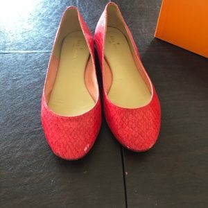 Kate Spade Red/Shiny Whips Flats - Size 8.5 Medim
